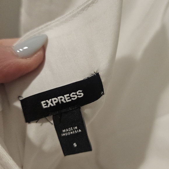 Express Whit Linen Jumpsuit, Size S - Picture 3 of 5